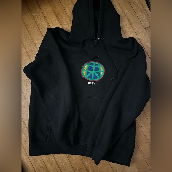 SOLD: OBEY Earth Hoodie - Picture 2 of 4